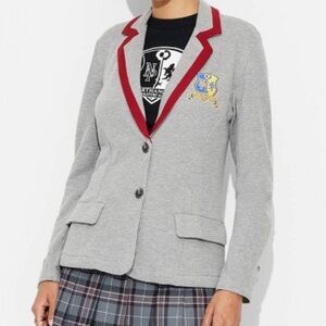 New beetlejuice Northanger Preparatory School gray blazer jacket XXL
